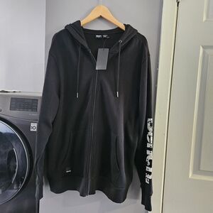 Bench Black Zip Up Sweater